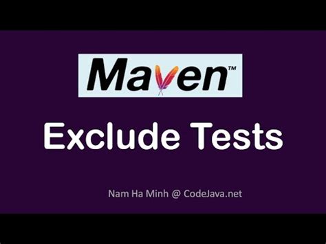 maven exclude tests from build